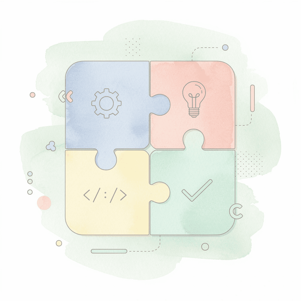 Scene of puzzle pieces not fitting together representing mismatched data columns in Excel