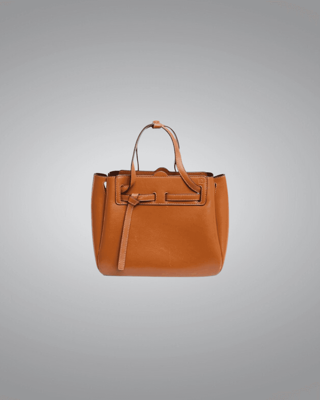 Pre-Loved Loewe Brown Pre-Loved Mini Lazo Tote Bag