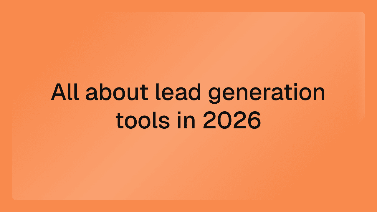 Abstract network graphic representing a connected lead generation tool stack