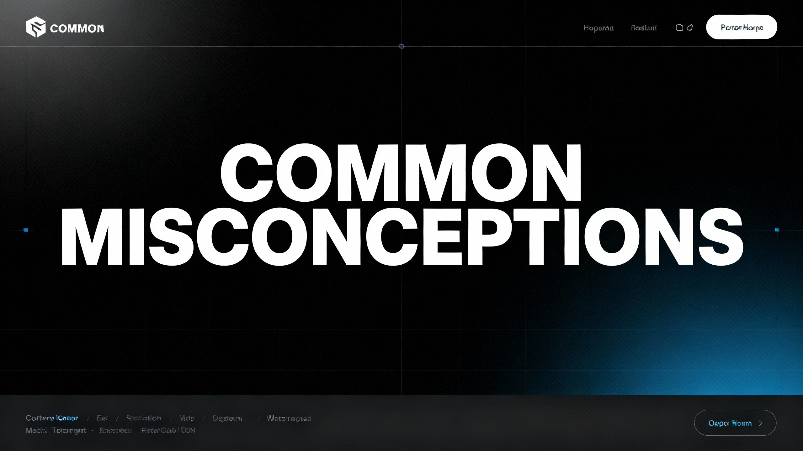 Misconceptions in web design