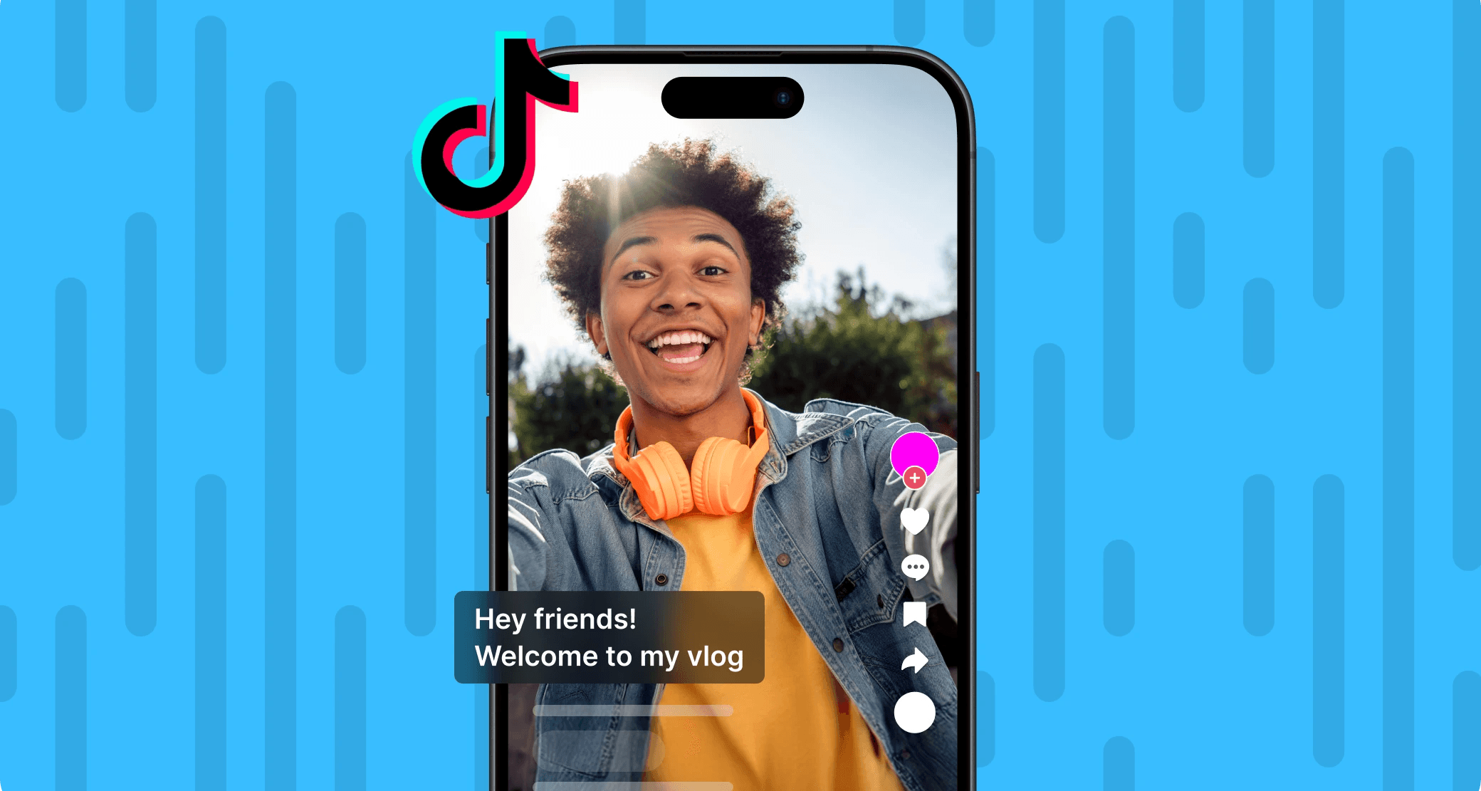 Smartphone displaying TikTok video interface graphic - Best Ai Tools For Viral Tiktok Content