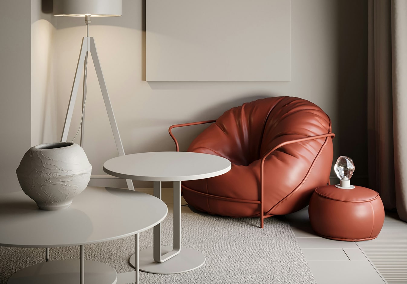 About section image featuring a modern interior design space.