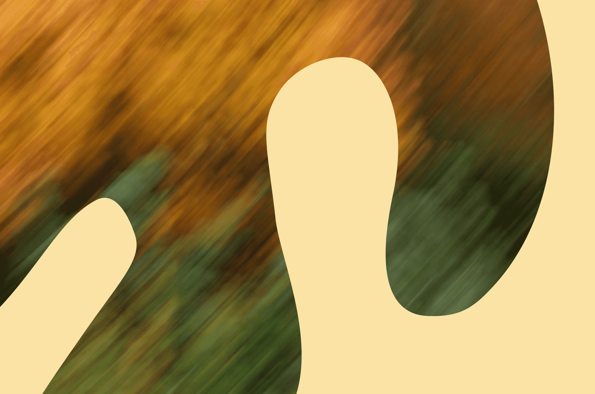 Abstract background with flowing beige organic shapes layered over warm orange and green motion blur textures, creating a modern artistic design ideal for branding, creative websites, social media graphics, and contemporary visual content.