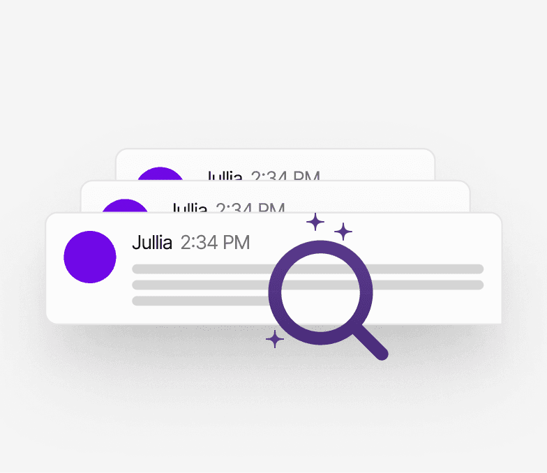 Versteht dich, wie ein echter Mensch: Dank hoher Sprachintelligenz analysiert vennie den Kontext und antwortet immer mit der perfekten Ansprache – egal ob locker oder formell.