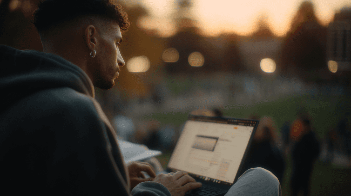 Students and lecture note-takers