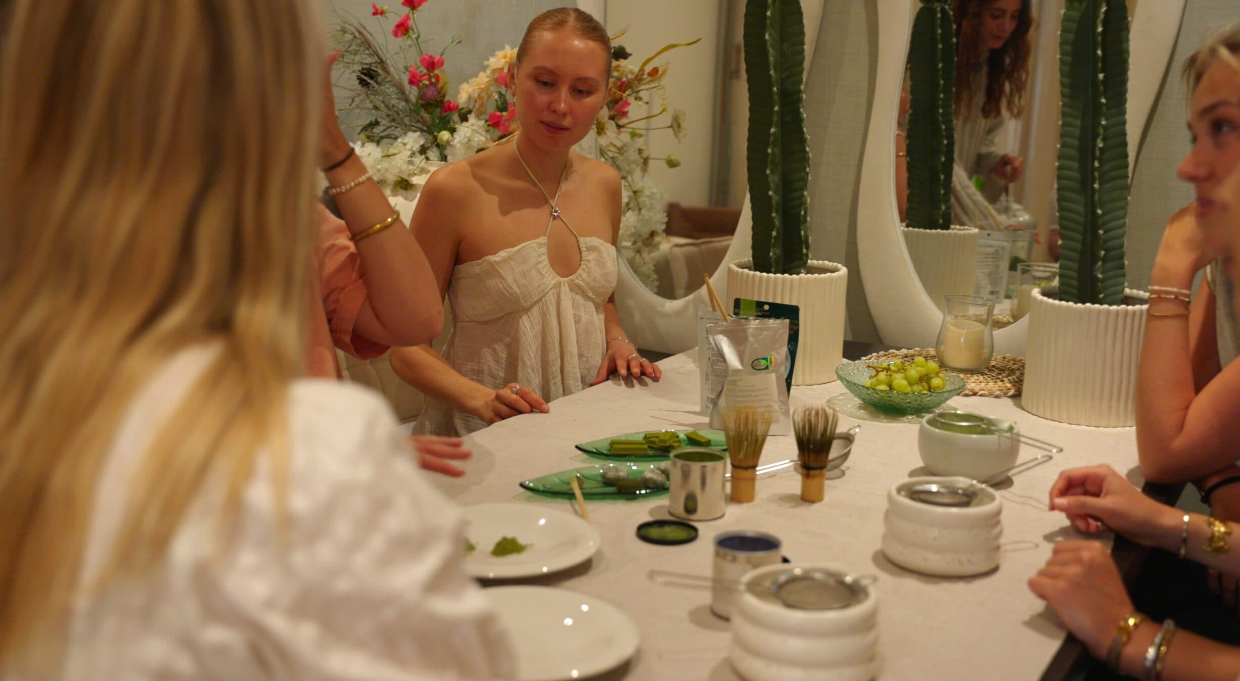 a woman wearing a hat