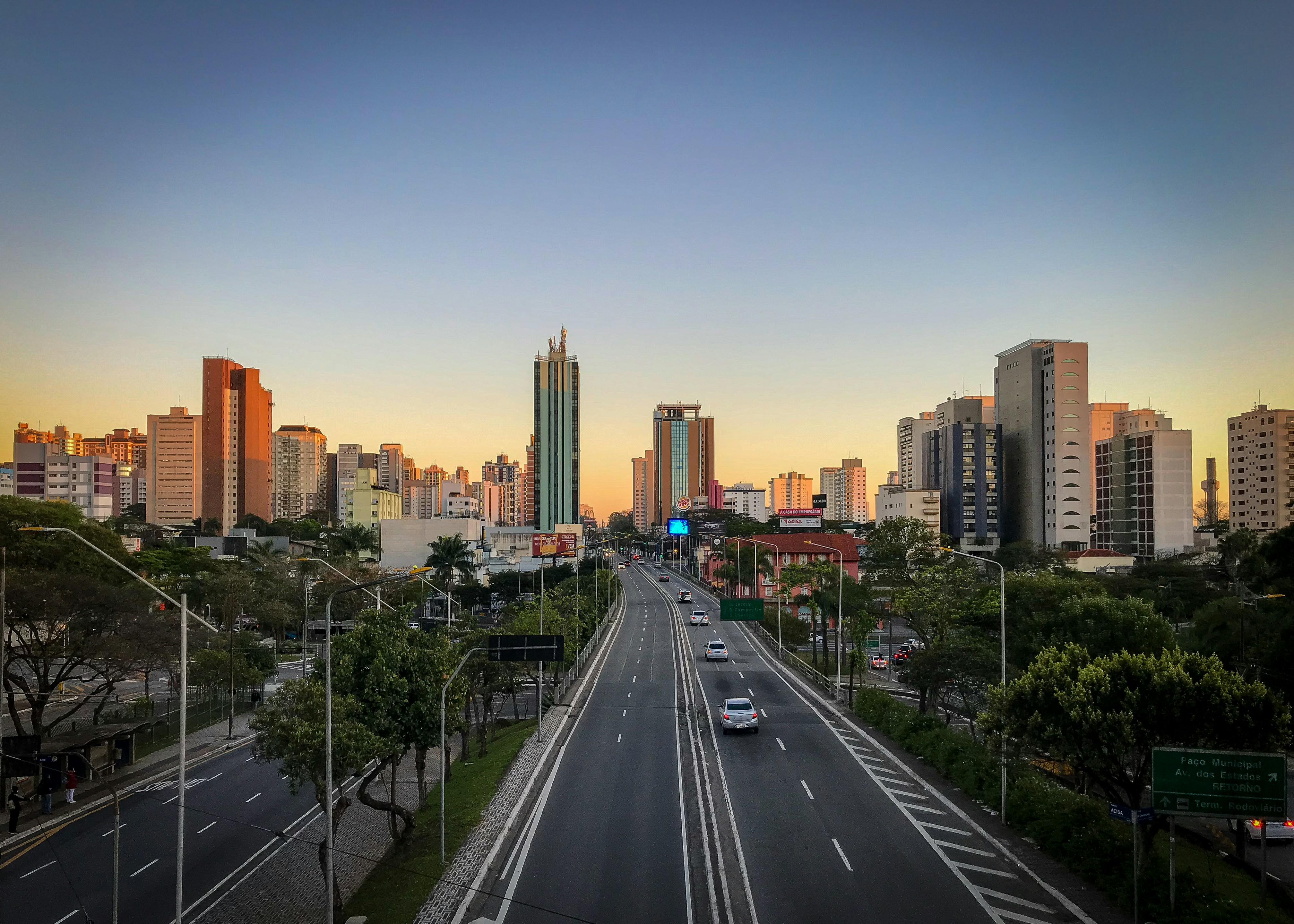 Highway in Santo André, State of São Paulo, Brazil; Brazil is an advantageous destination for U.S. investors.