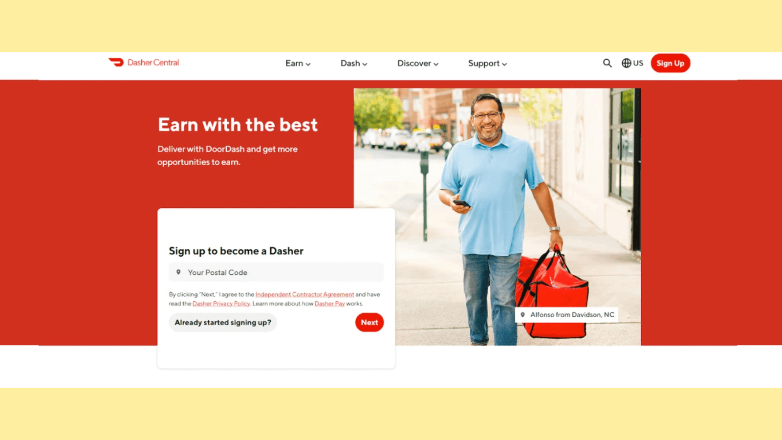 Doordash example