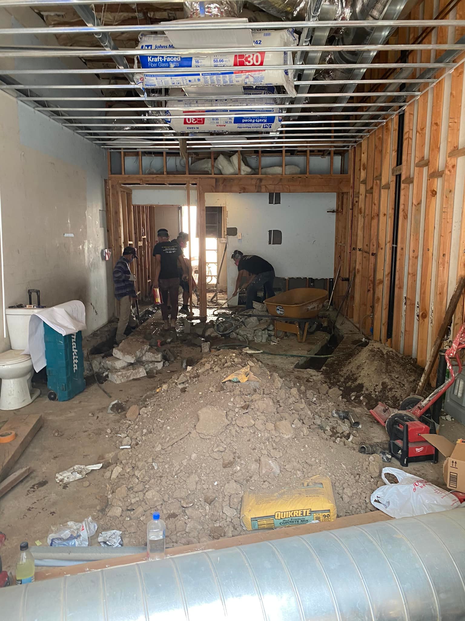 Construction progress photo of Karak Boba build-out by THP Construction