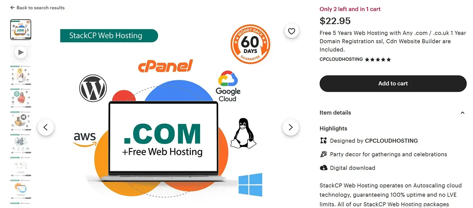 Etsy Reseller Hosting