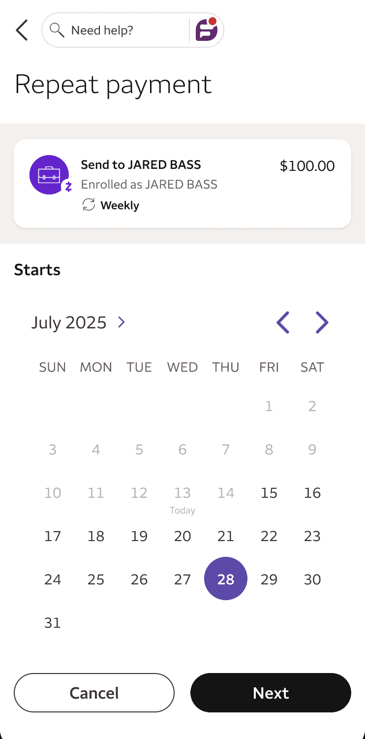 Final design screen 3