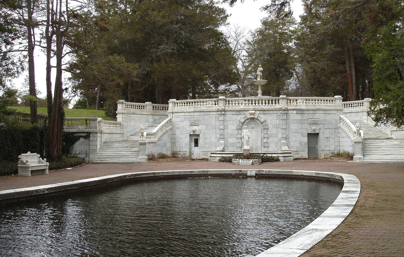 Lake and a park in Lakewood, NJ.