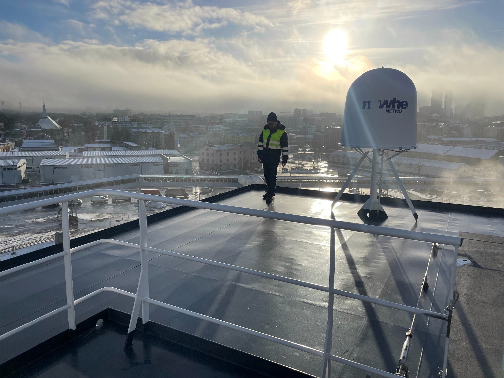 Marine communications installation