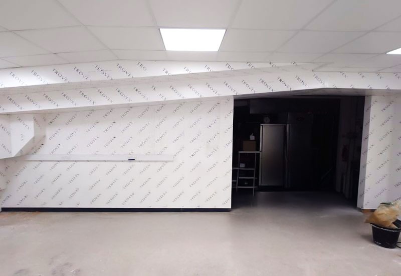 Trovex PVC wall cladding installed