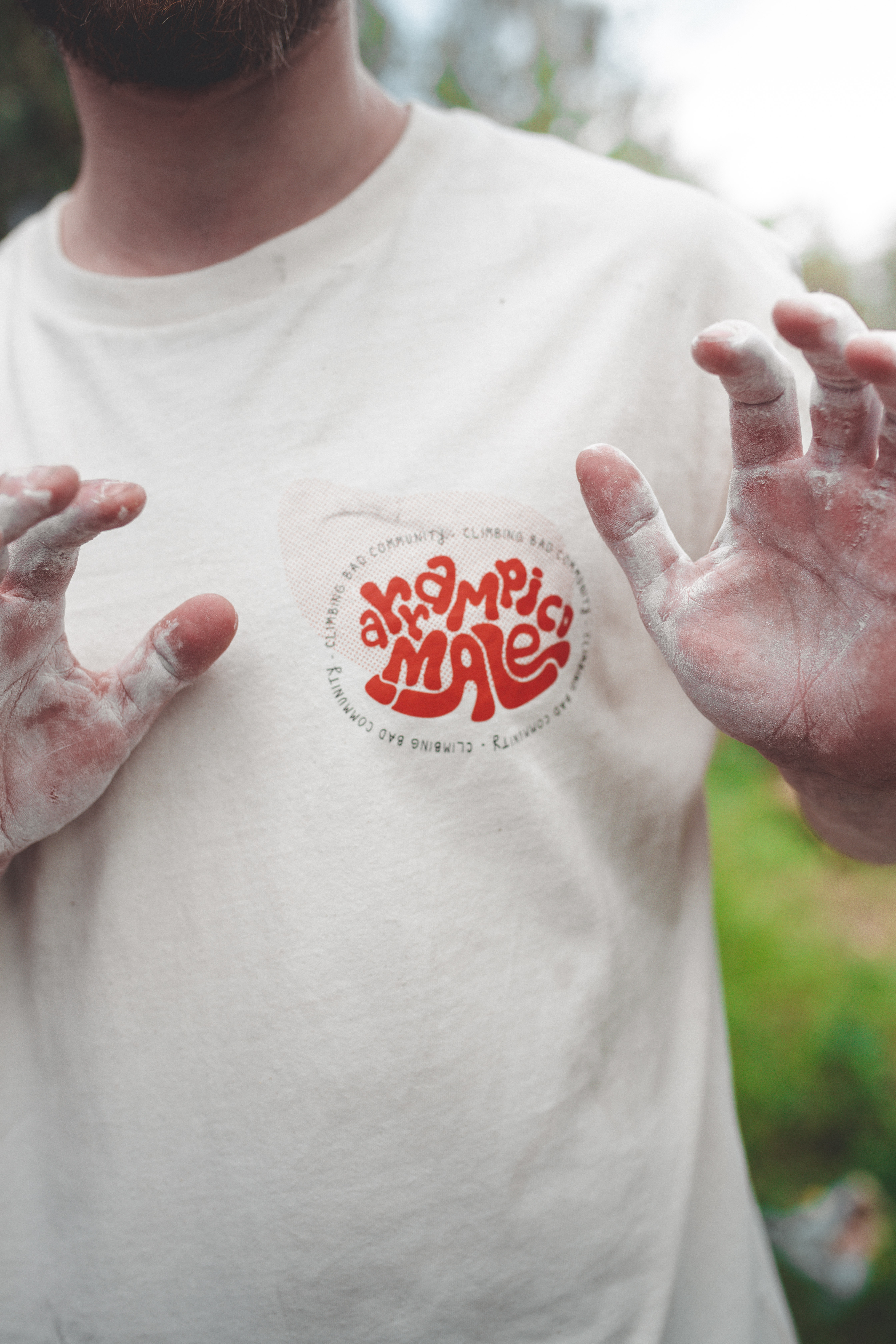 immagine arrampico.maglia fronte divertente