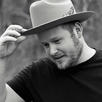 Rear view of black car