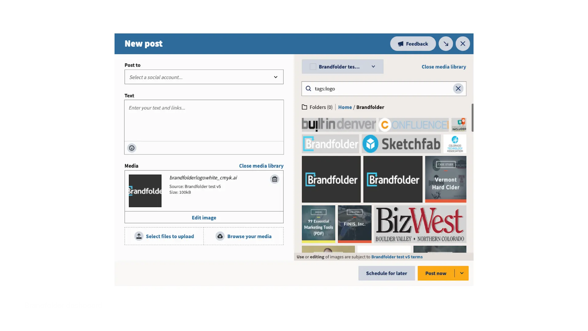 Brandfolder dashboard with AI-powered asset management, portals, and collaboration