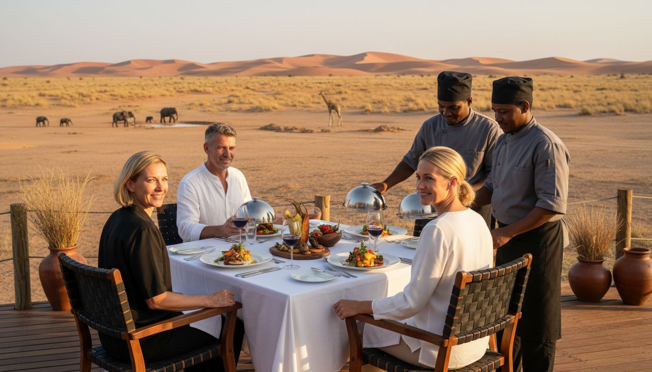 safari lujo gastronomía