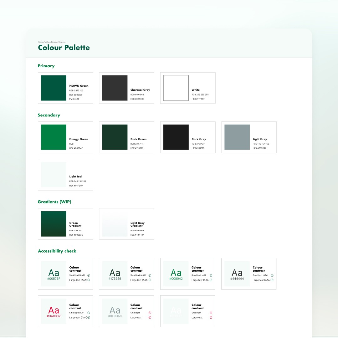 Design System - colours