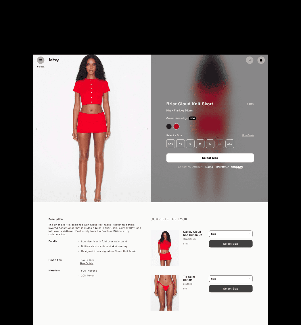 KHY Shopify product page optimized for high-velocity launches