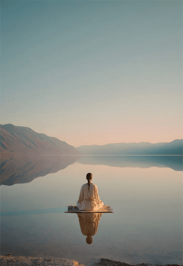 bird flying above water under white sky during daytime photo