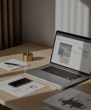 A serene outdoor lounge area with two chairs surrounded by lush greenery and natural light streaming in.