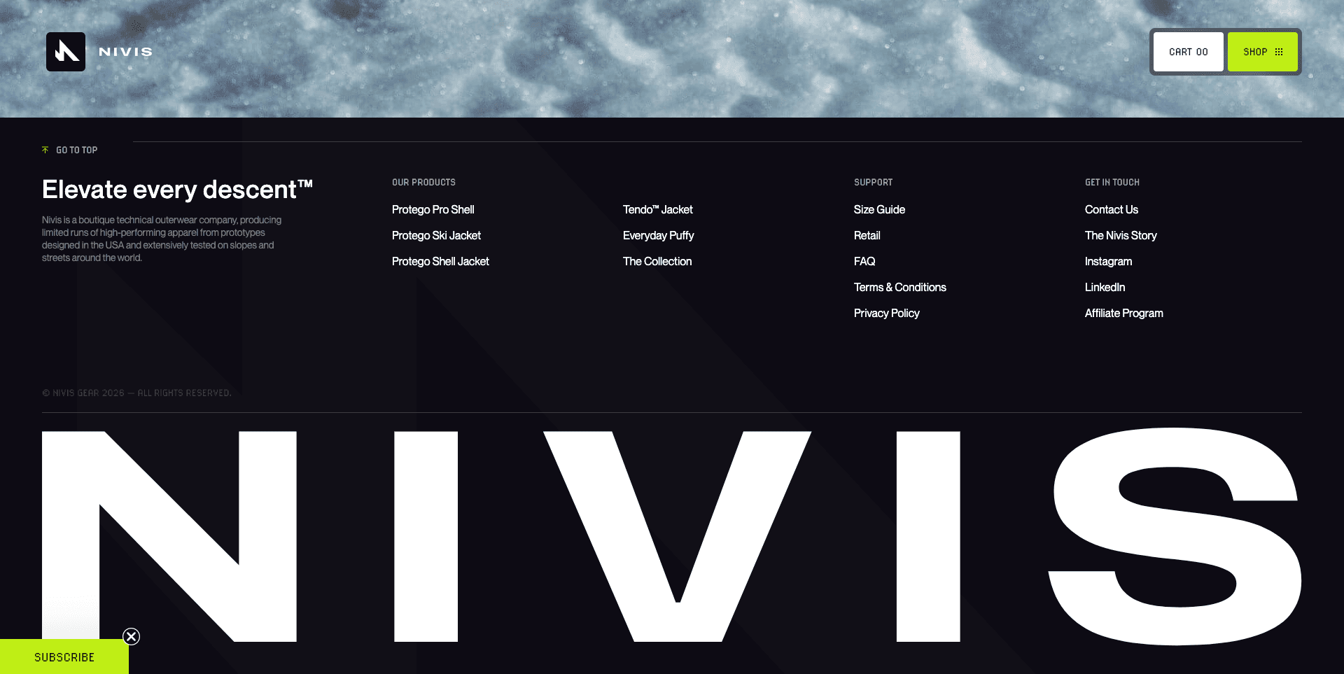 Nivis | Screenshot-Desktop : footer