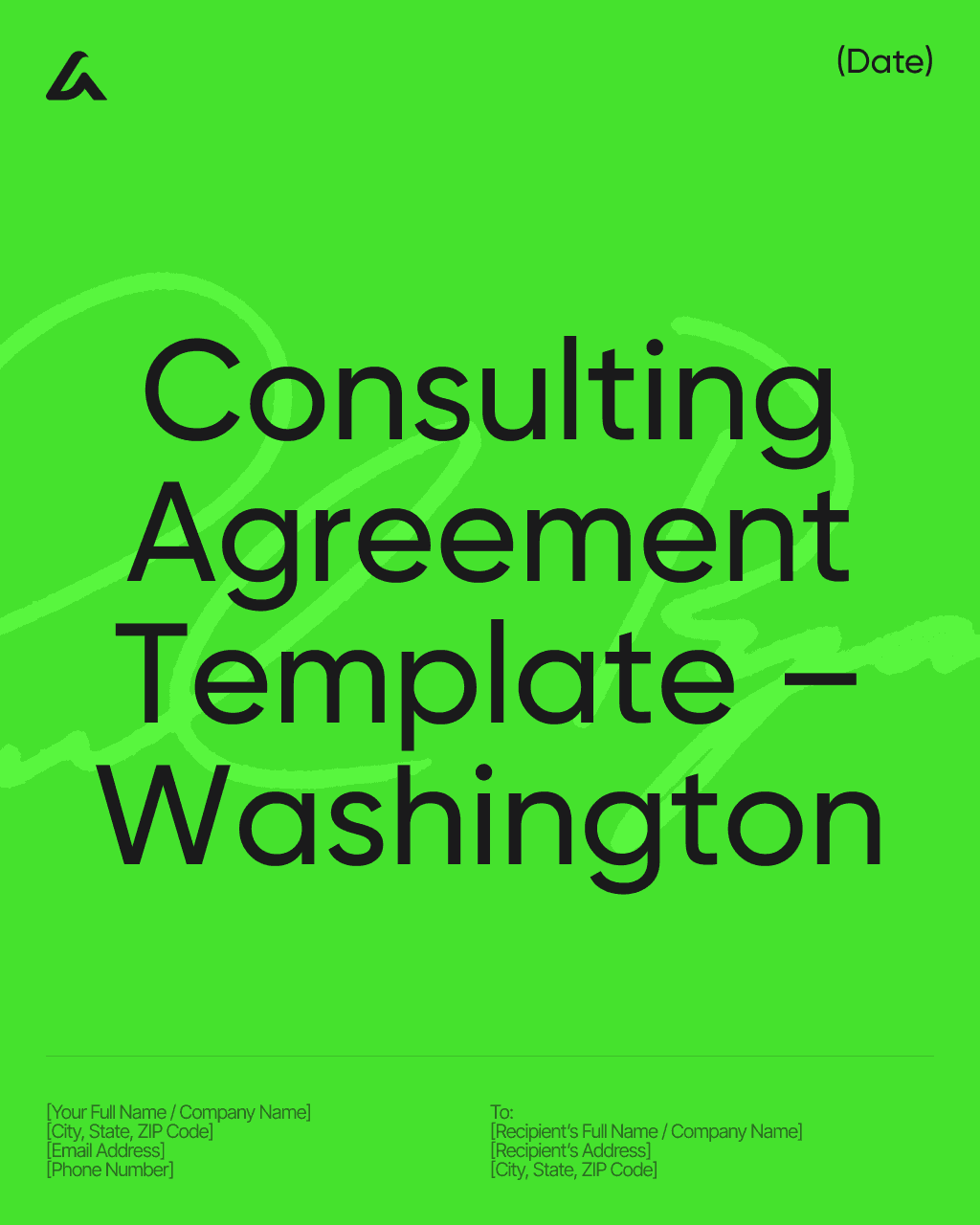 Consulting Agreement Template – Washington