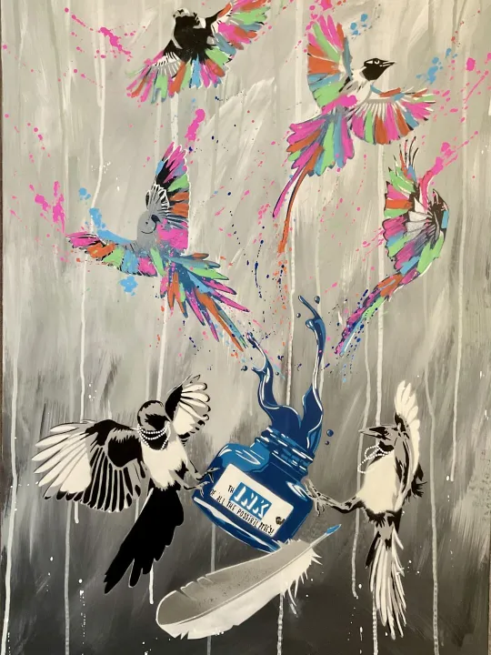 Giving a Voice II (Blue)