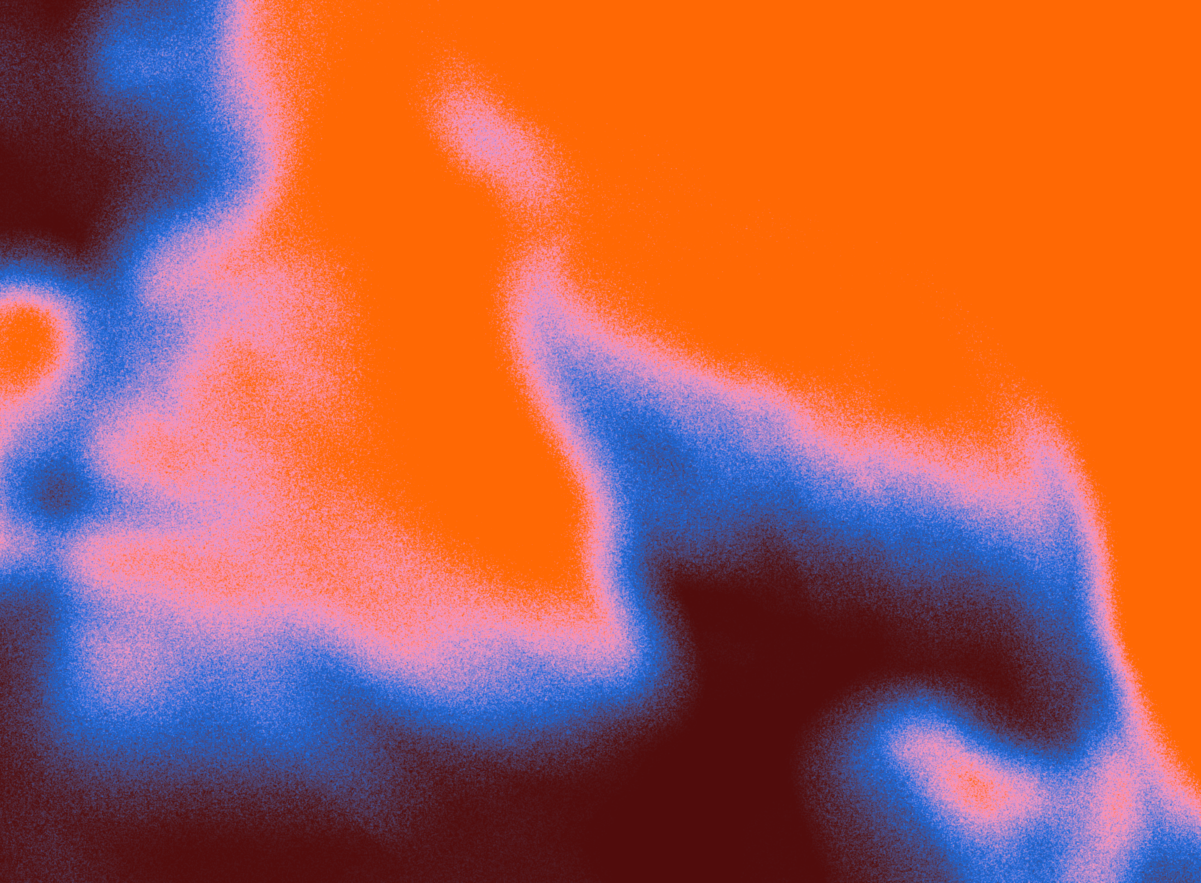 Close-up portrait of a woman with long red hair, closed eyes, and a soft expression, against a beige background