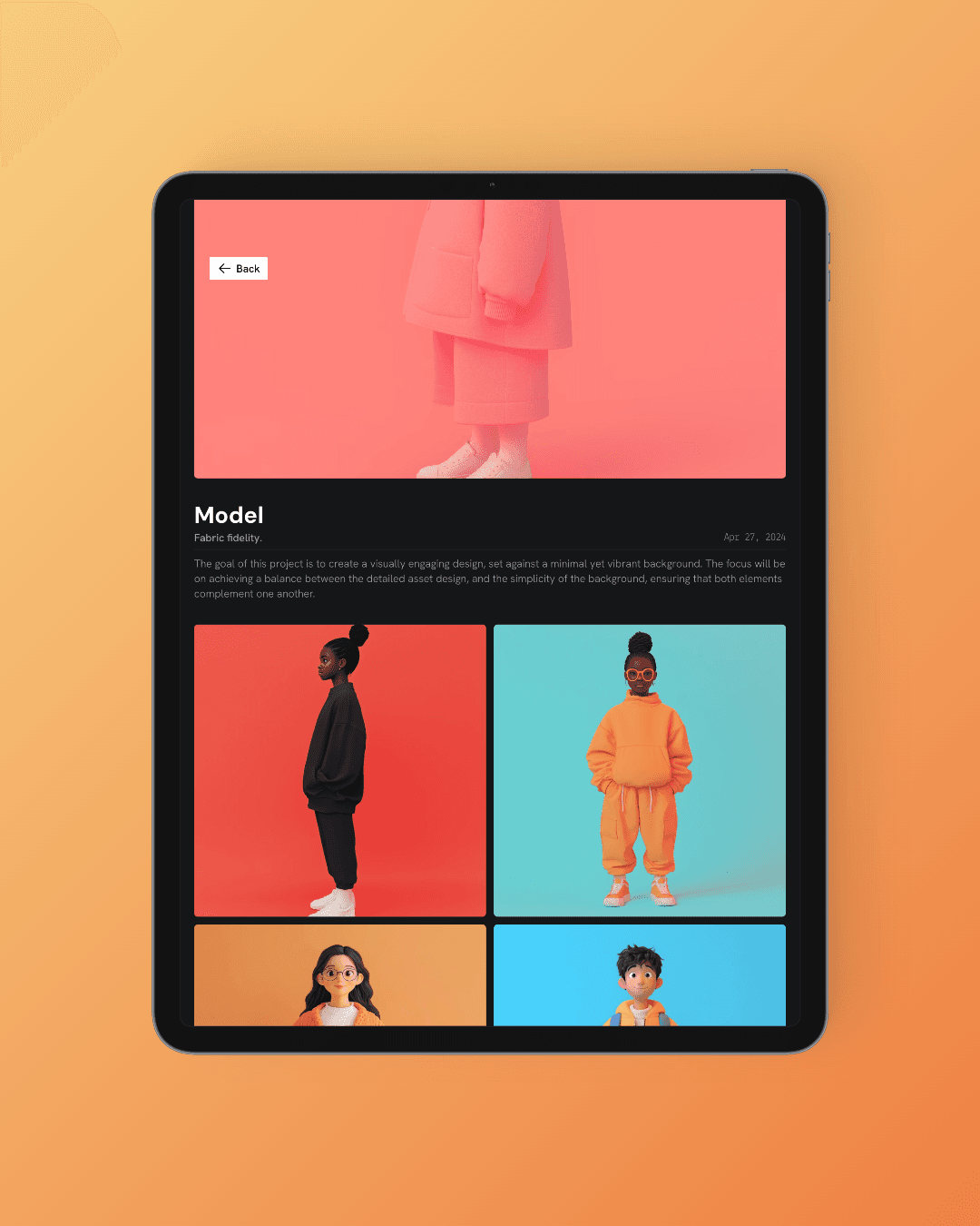 Web page mockup of The Kudo Studio minimalist website design, showcasing clean typography and a no-code web design layout.