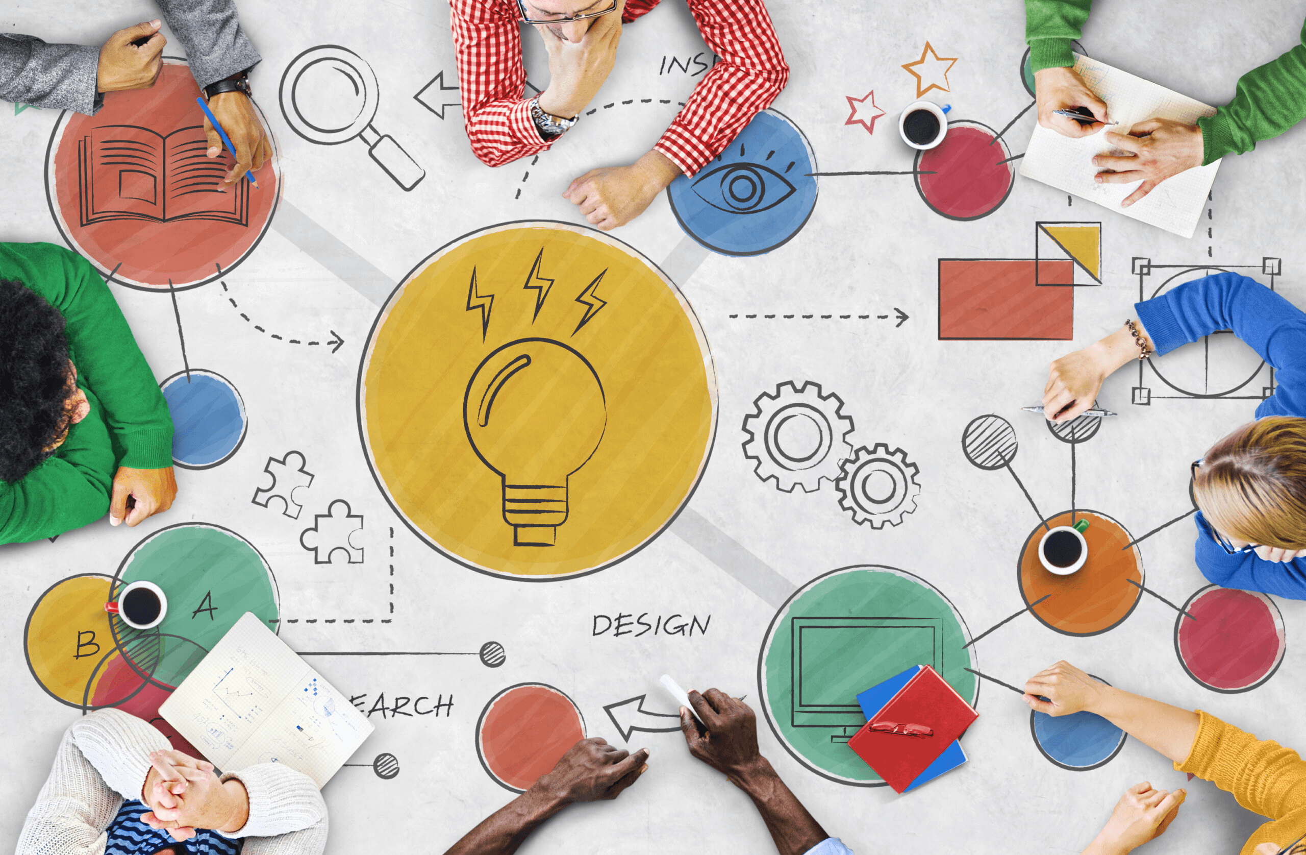 Collaborative team brainstorming creative ideas - How Many Sources Should Be In A Literature Review