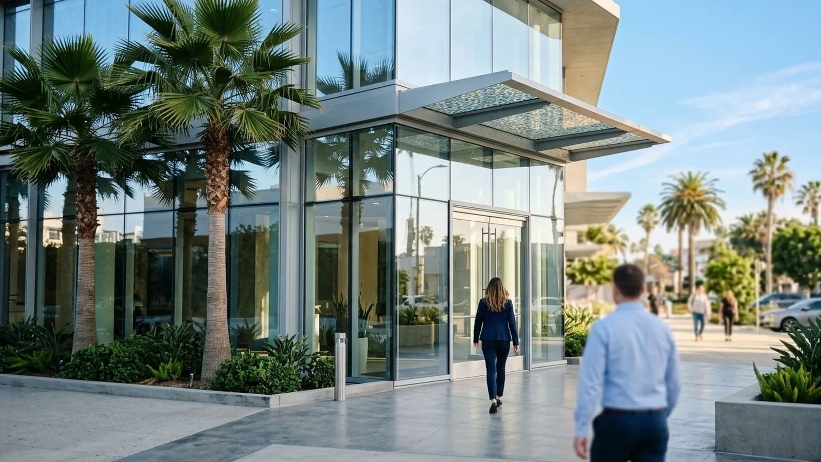 Quartier d'affaires d'une destination offshore francophone pour le service client