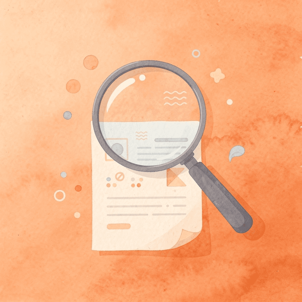 Magnifying glass examining HVAC components representing market validation testing