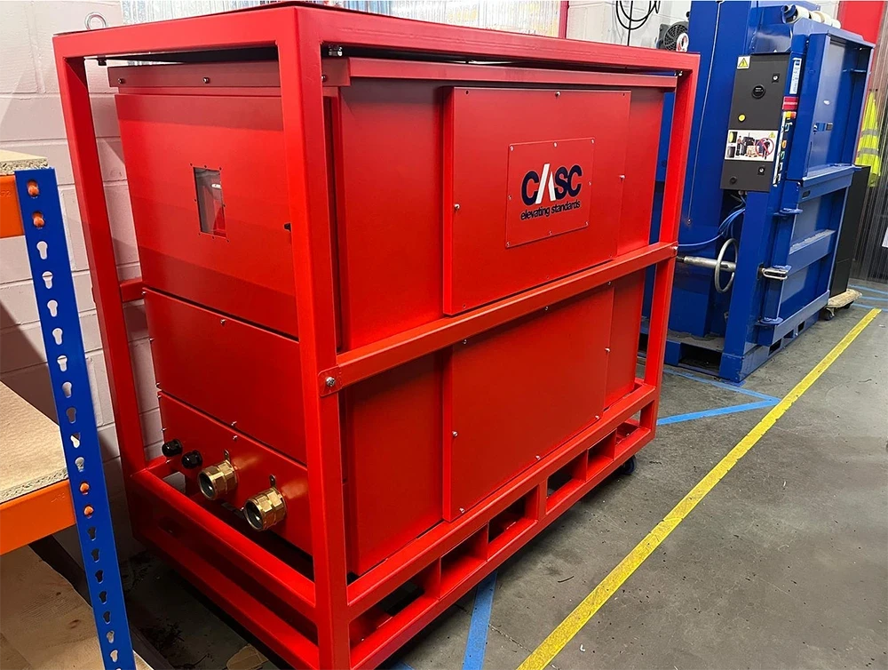 CASC modular electrical distribution unit with multiple power outlets ready for deployment.