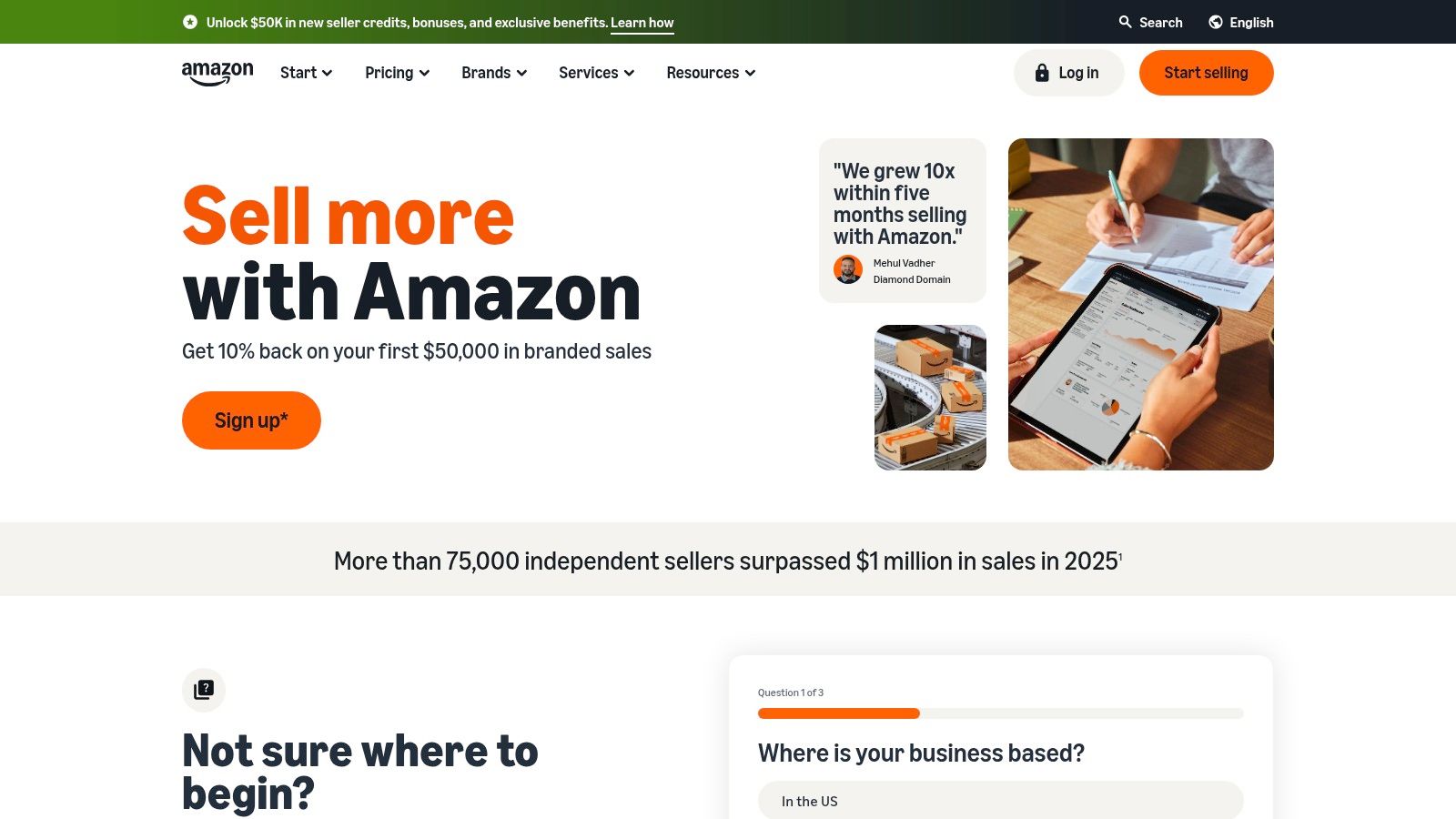 Amazon Seller Central (including FBA and Amazon Ads)