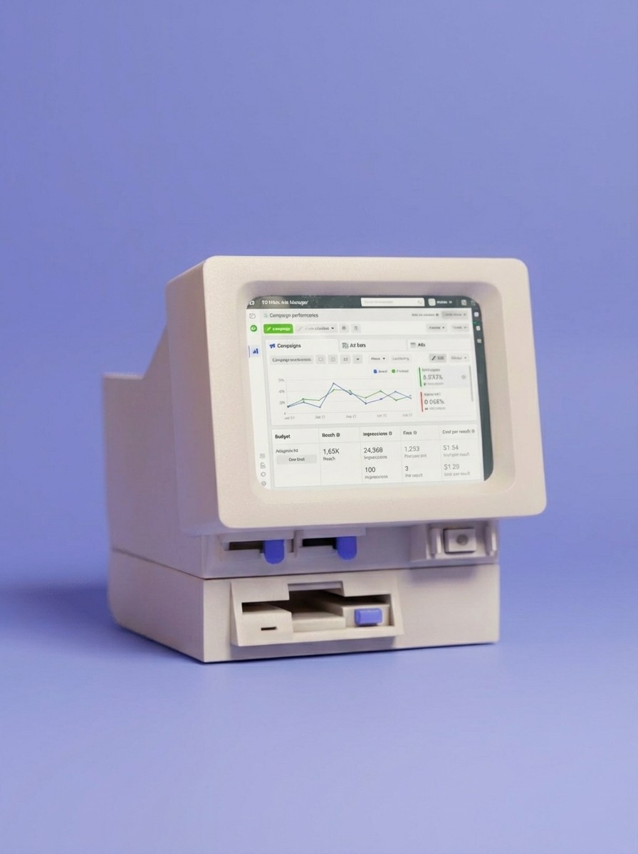 computer showcasing paid ads service