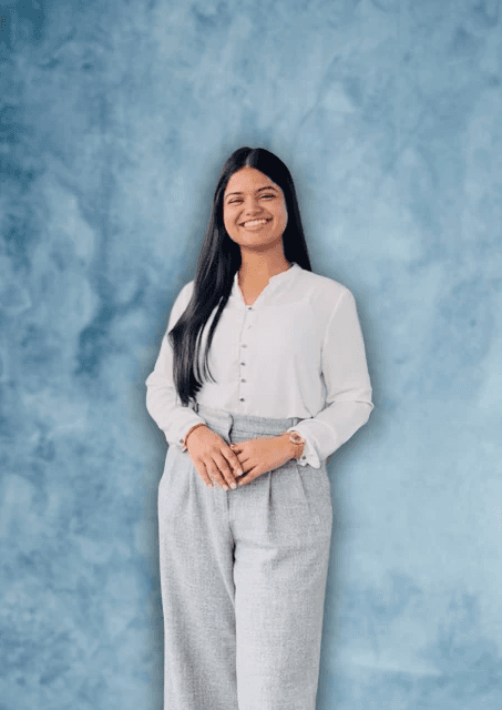 Portrait of portfolio creator – front view