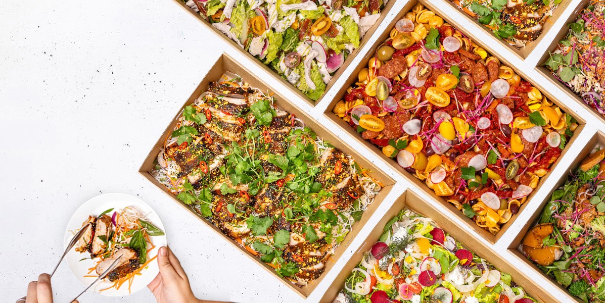 Salad sharebowl range from Express Catering
