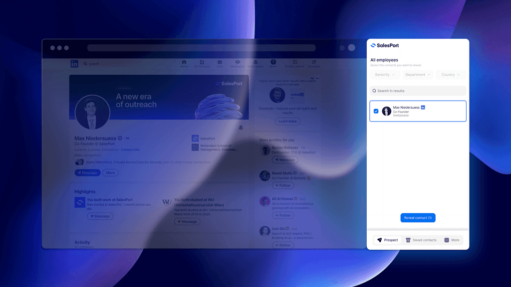 How to get emails & phone numbers from LinkedIn | SalesPort