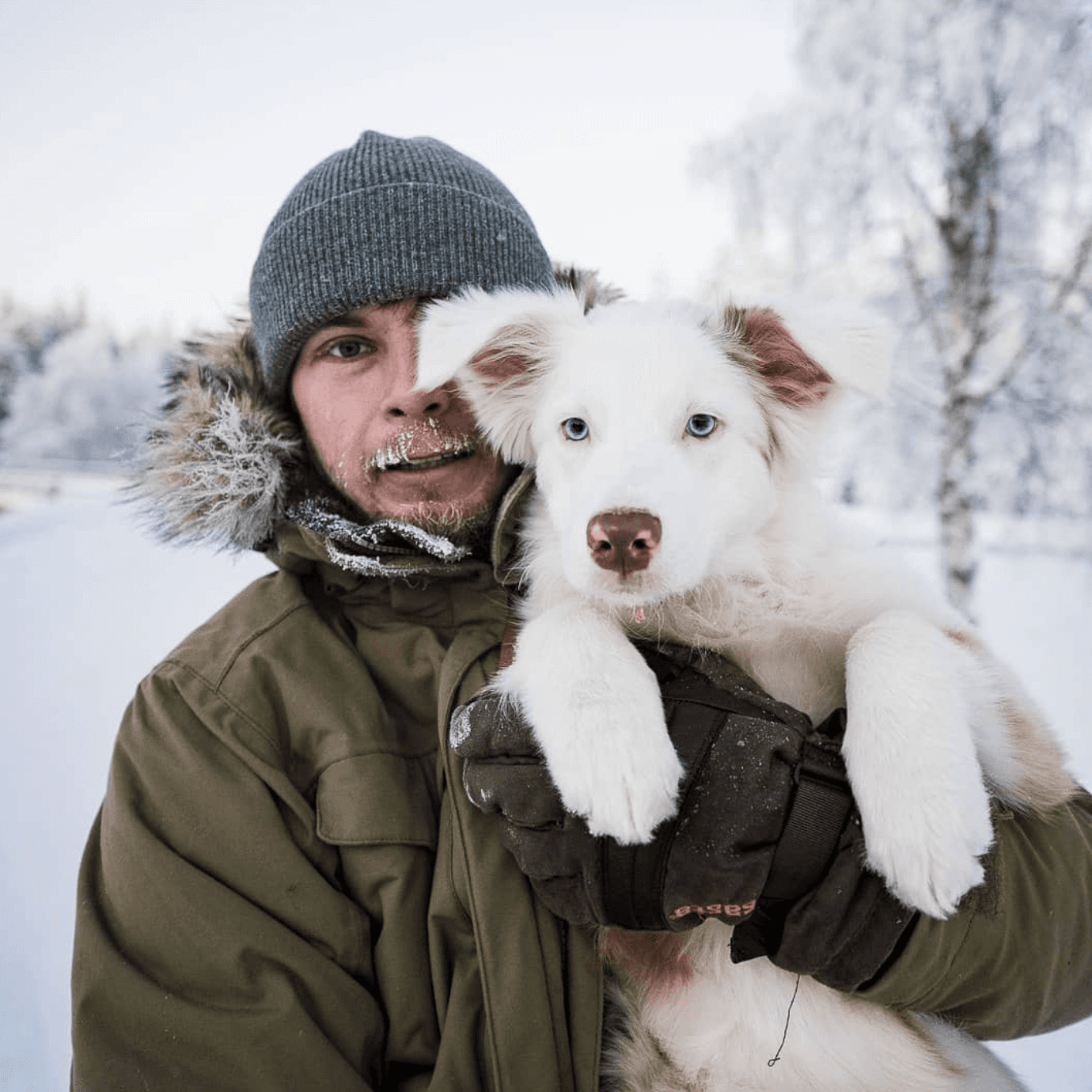 Mikko Santasalo's creator profile picture holding a dog