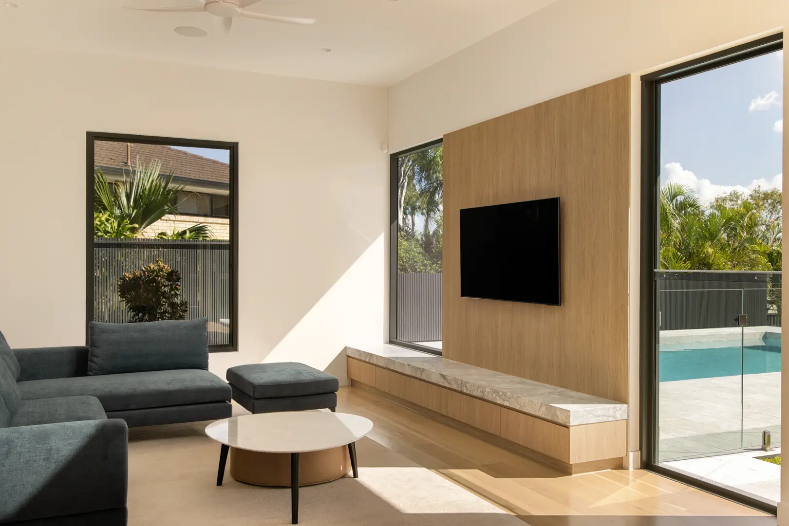 Front facade of Jacaranda House in. Brisbane