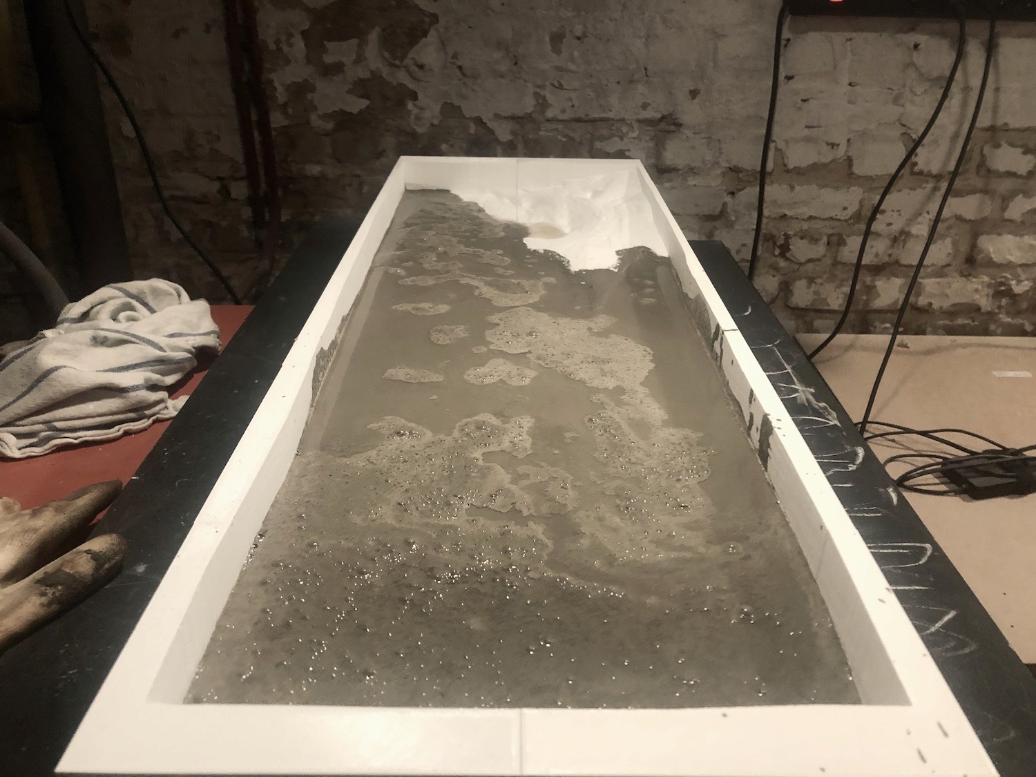 image of mars sculpture during fabrication process