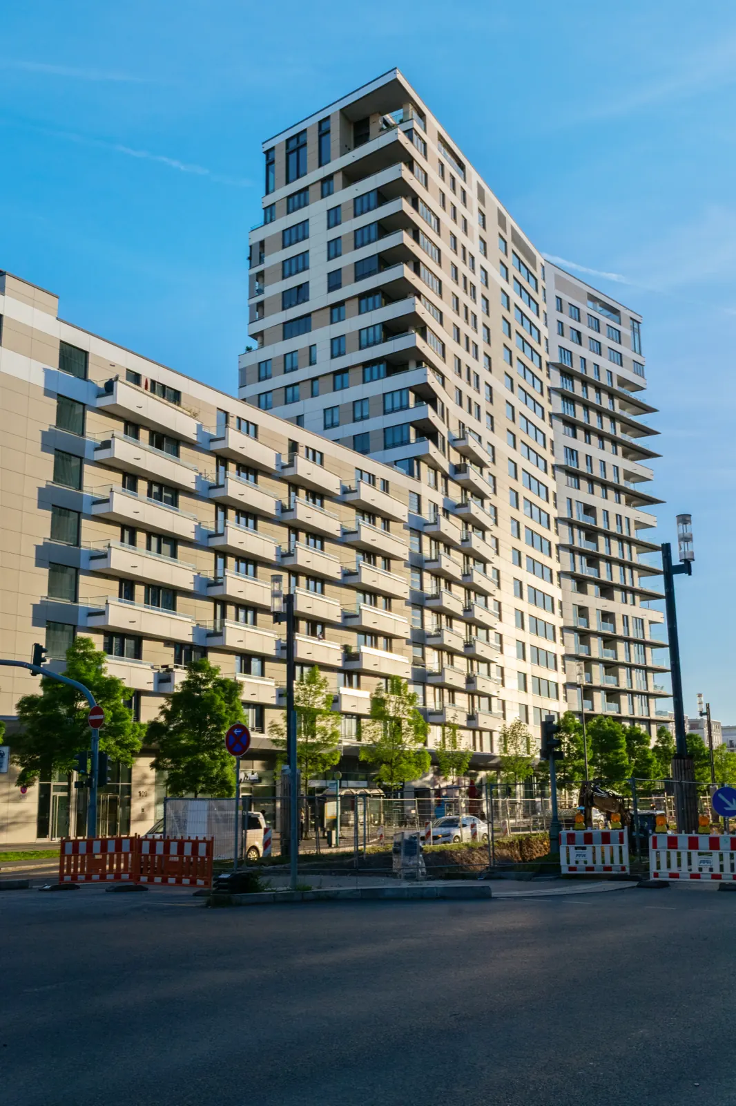 PRAEDIUM Frankfurt – Fassadenansicht des Wohnturms