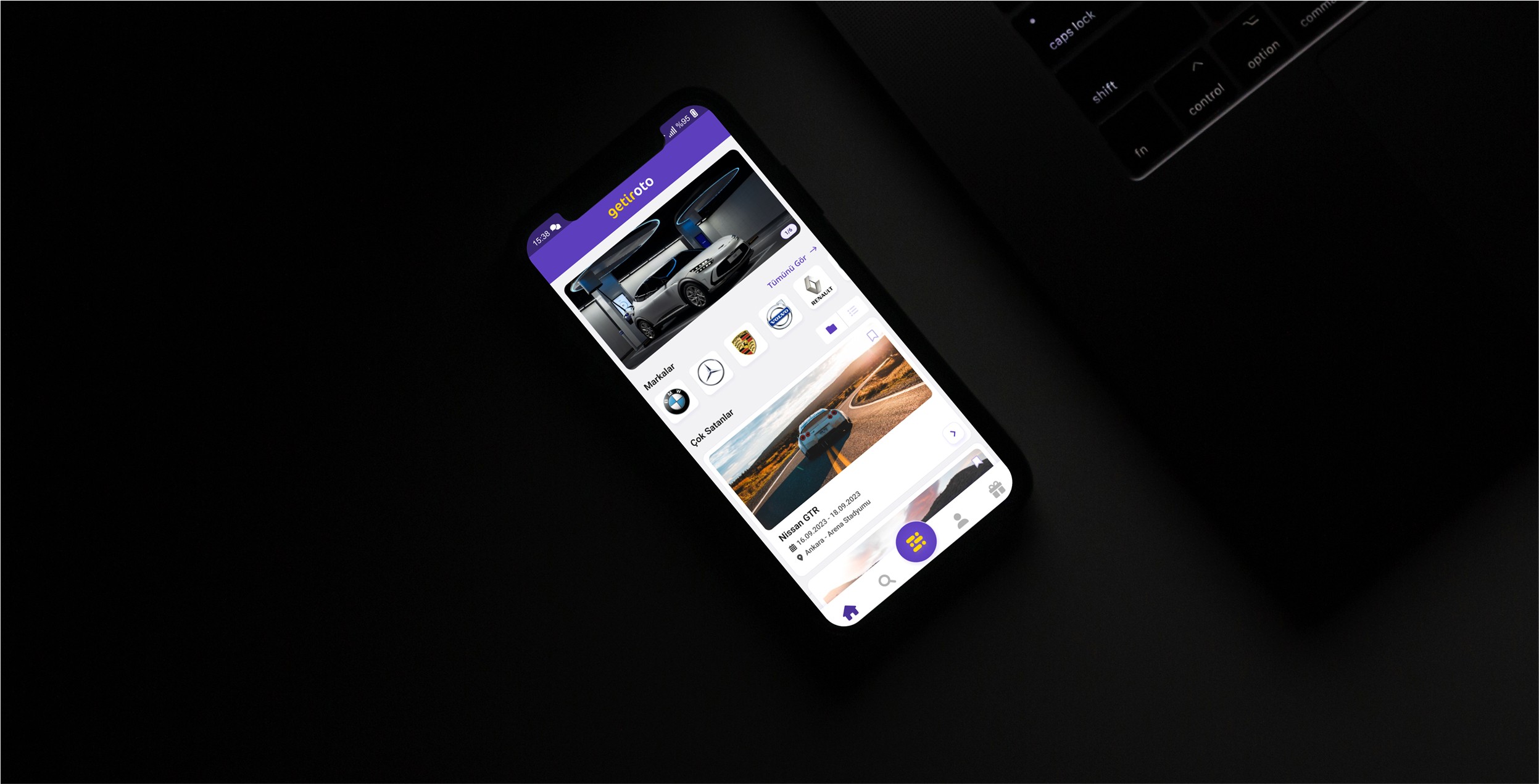 a cell phone on a table