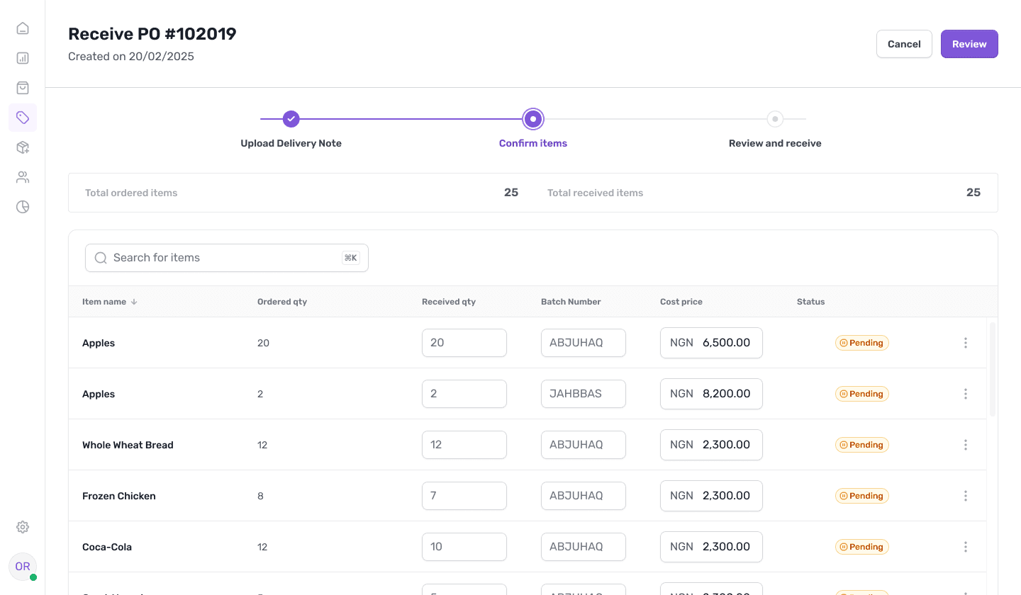 Image of Qarin Dashboard