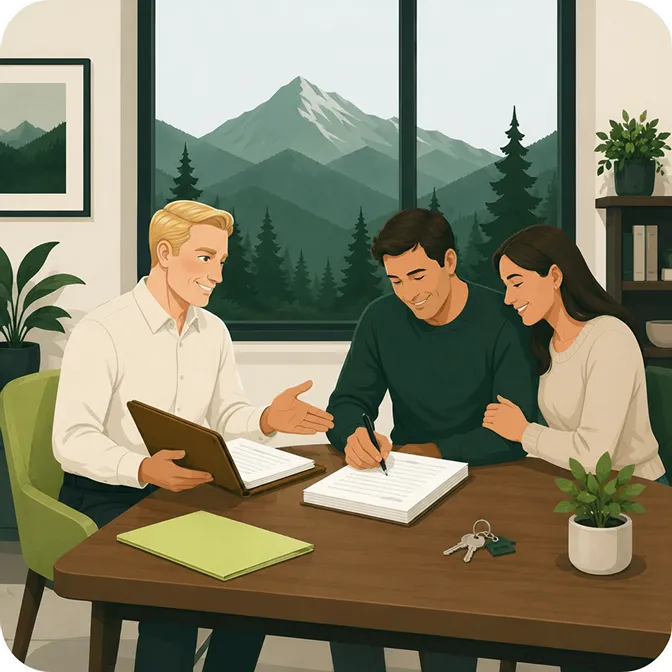 Professional loan signing and real estate closing appointment