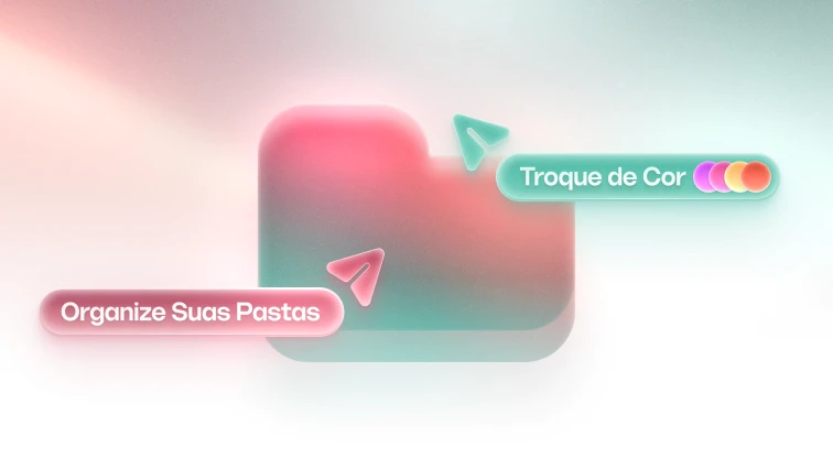 Organize chats em pastas