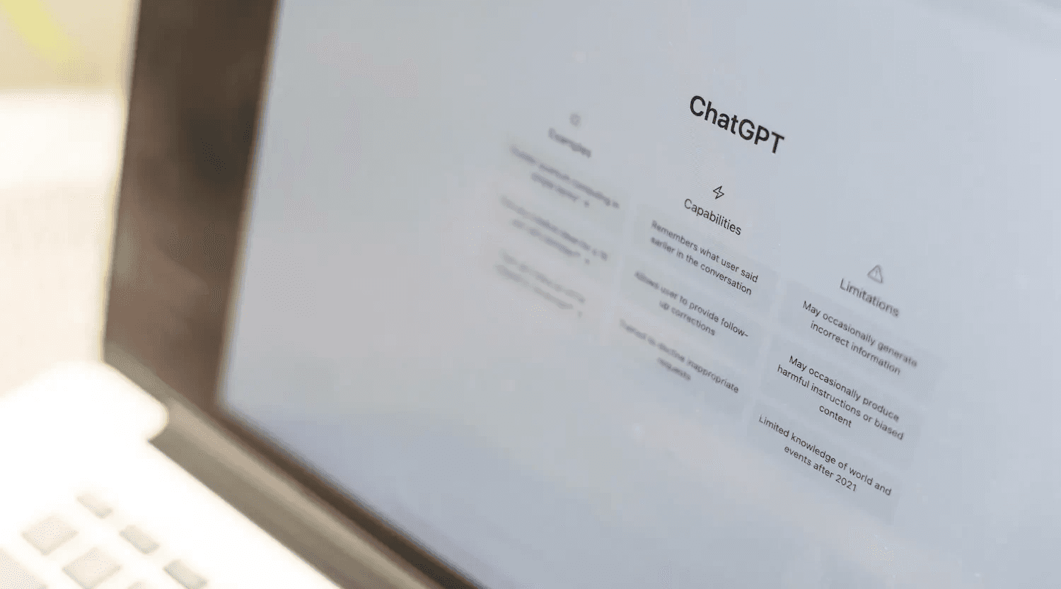 Laptop screen displaying ChatGPT interface - How To Use ChatGPT For Content Creation
