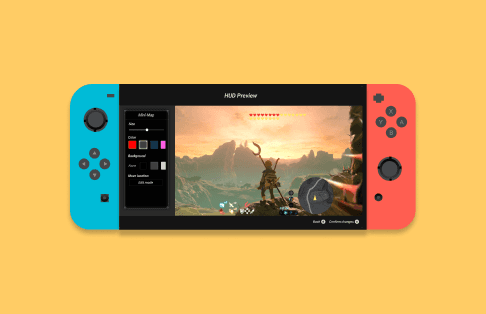 A nintendo switch featuring a product designed by Edith.